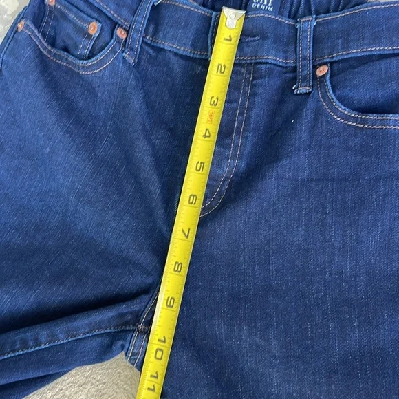 BNWOT Classic straight dark wash tall Gap denim blue jeans - Picture 6 of 14